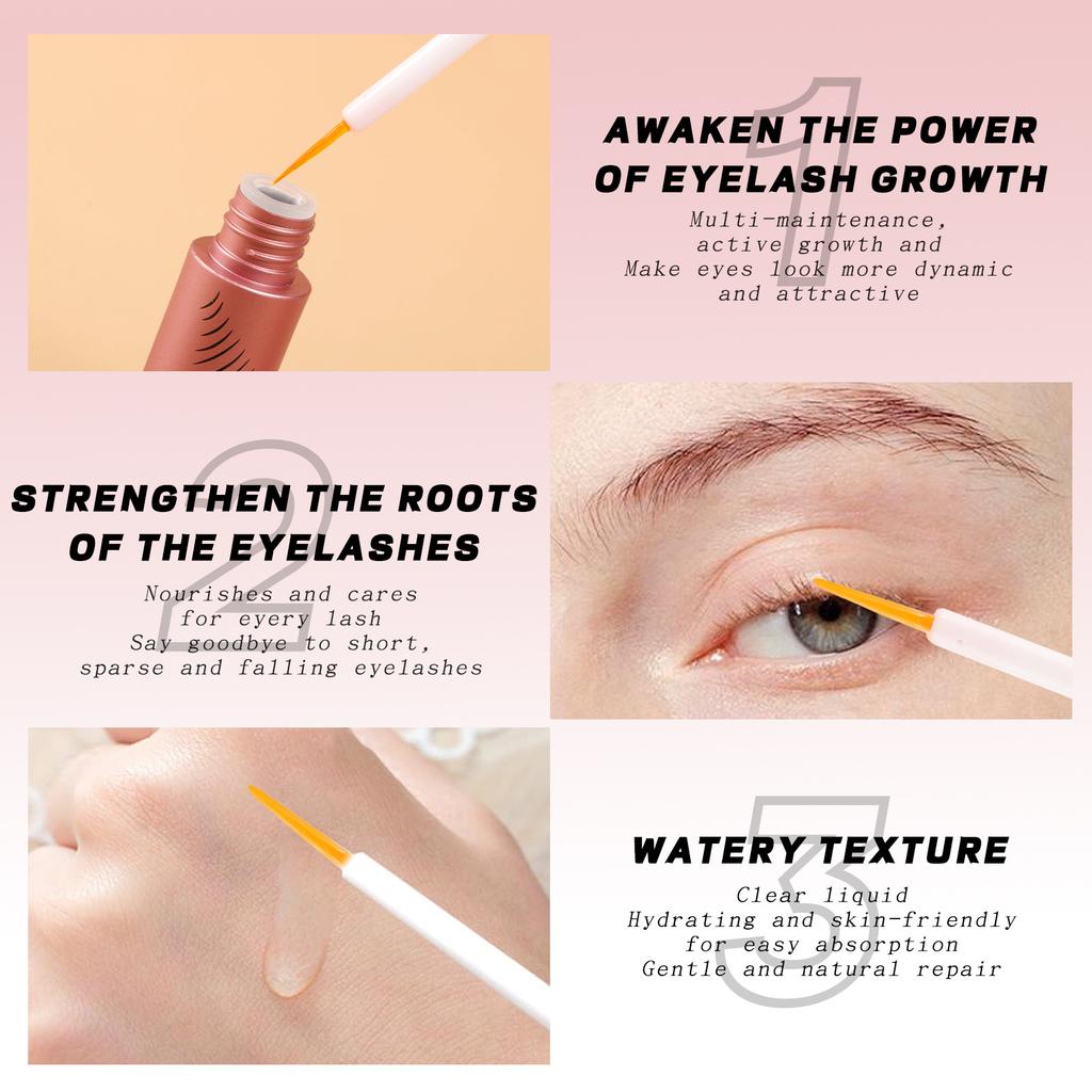 Clubday Eyelash Growth Serum and Eyebrow Enhancer Natural Lengthening Thickening Eyelash Treatment Nourishing Liquid Eye Makeup Care Essentials