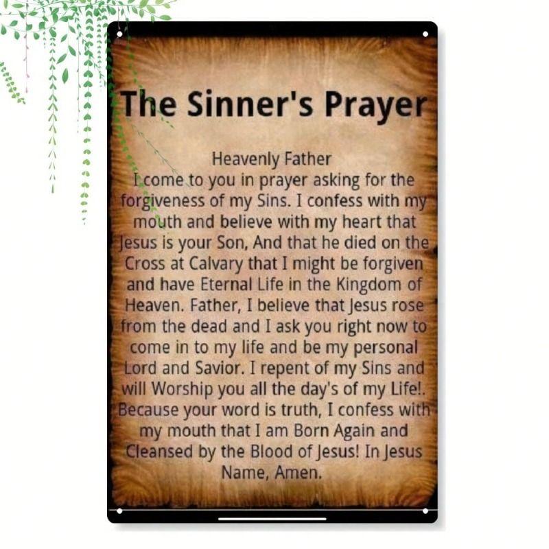 Vintage Metalen Blik Wandposter Bord 20x30cm