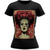 Bands and Bones Bride of Frankenstein 3 Gothic Women's T-Shirt
