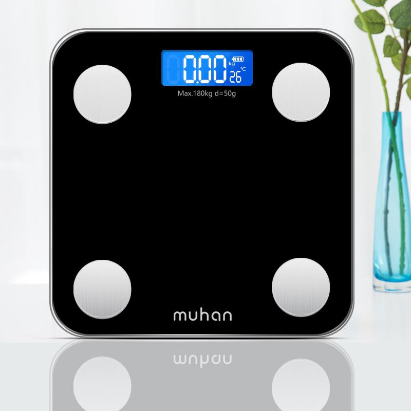 Intelligente Körperfettwaage, Badezimmerwaage, digitale Bodenwaage, BMI-Balancer-Verbindung, Telefon, Bluetooth-App, elektronische Körpergewichtswaage