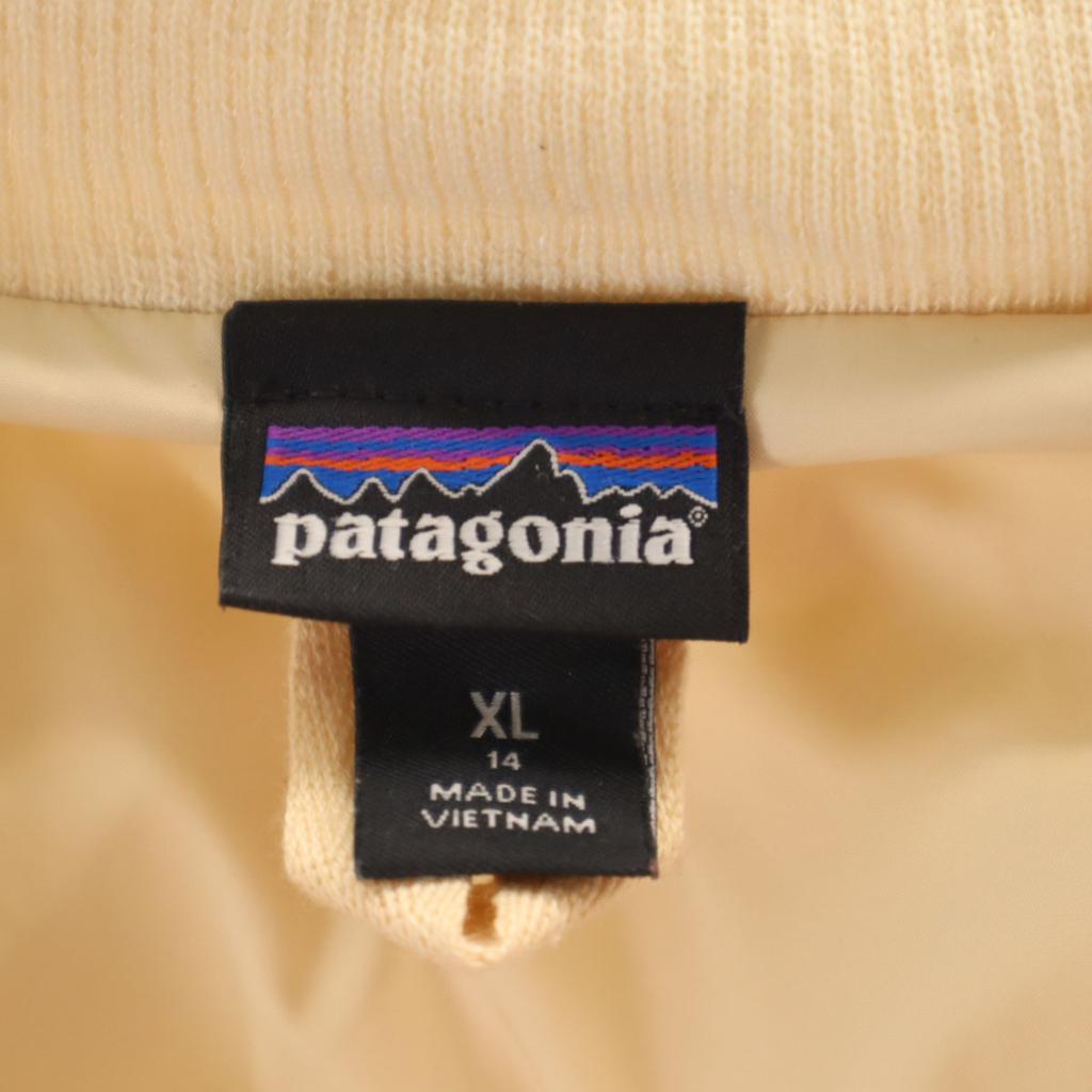 patagonia Bomber Fleece jacket 14XL Beige 65415 Outdoor Kid's Used