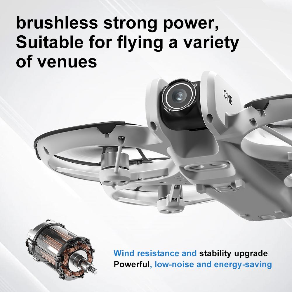 Original MINI V666 Max Drone 5.5 in Large Screen 4K Professional WIFI 5G Dron Obstacle Avoidance Brushless Altitude Headless Mode RC Quadcopter Toys