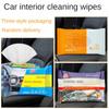 1~8 DB 15 Törlőkendő Autóhoz Gyengéd Multifunkcionális Autóbelső Kiegészítők Belsőtér Tisztító Törlőkendő Univerzális Felület Por Eltávolítás