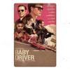 FJ Classic Movie Posters Decor Vintage Metal Signs Tin Sign Plaque Iron Movie Posters for Cinema Bar Pub