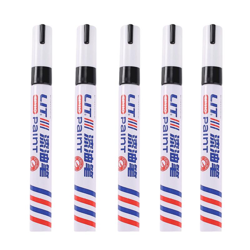 1/8/12Pcs Colored Permanent Paint Pen Colorful Tire White Markers Rubber Car Tyre Tread Markers Pens Waterproof for Metal Rocks