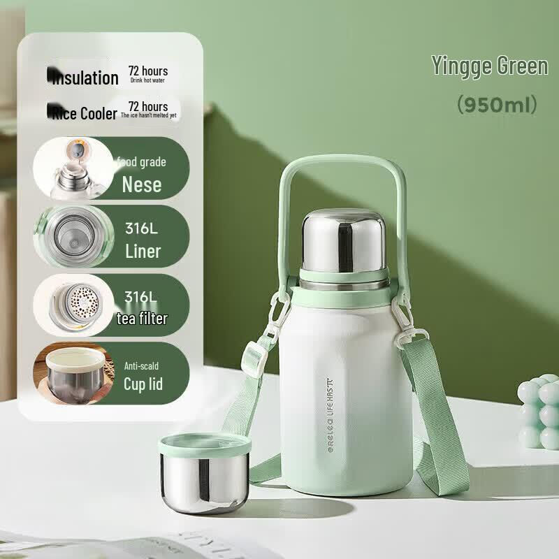 RELEA 304 Stainless Steel Portable Insulated Thermos Bottle