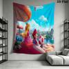 Super Mario Bros Movie Tapestry Tapestry Fashion Print Wallmounted Christmas Gift Home Decor Work Of Art