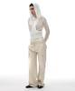 PARTIMENTO WOMEN Double Layered Waist Cargo Pants_Ecru