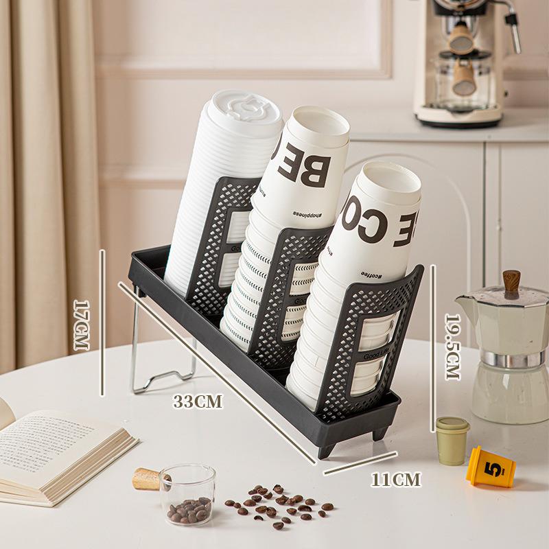 360 Degree Rotating Cup Dispenser Organizer, Modular Paper Cup Holder Rack For Office And Home, Space Saving Desktop Storage Solution