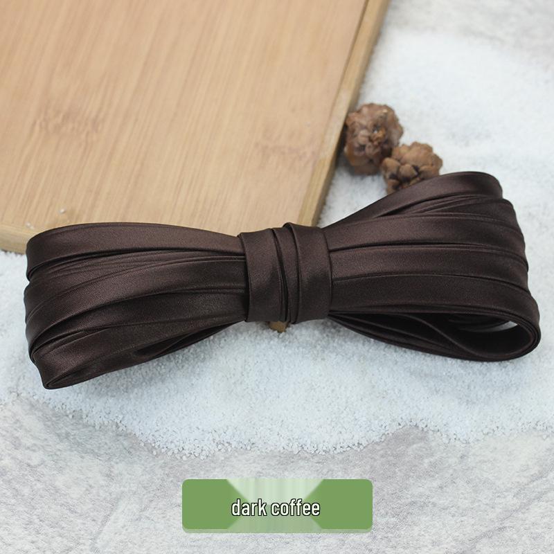 Hengmeihe 0.85cm Satin Cheongsam Hemming Strip: Solid Color, Imitation Silk, Non-Iron Accessories for Women