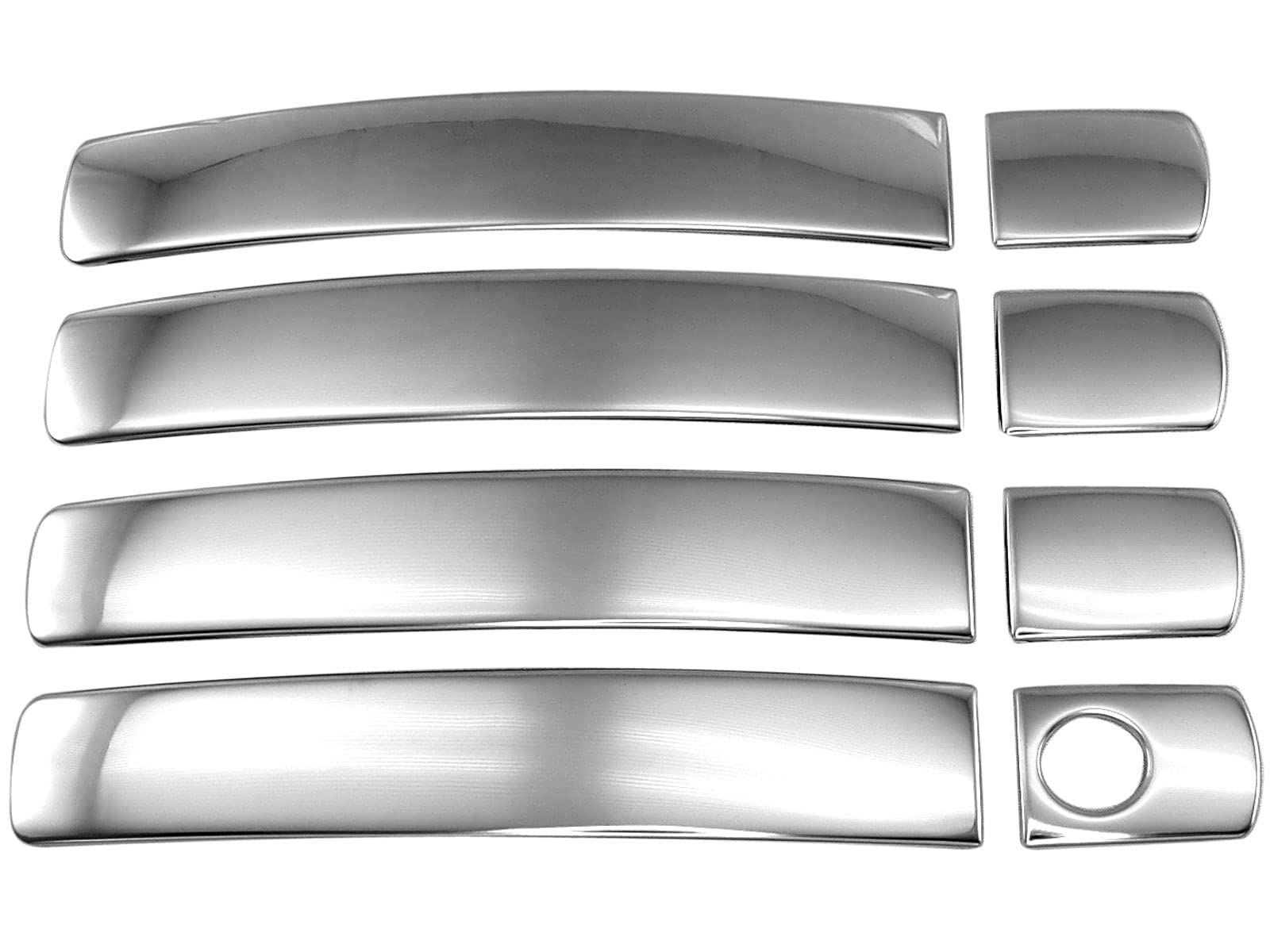 

BRIGHTZ Finish Stainless Steel Door Handle Half for Land Cruiser URJ202W URJ202 URJ J202 202 200 Ultra-Mirror Covers, Type, (Late Model)