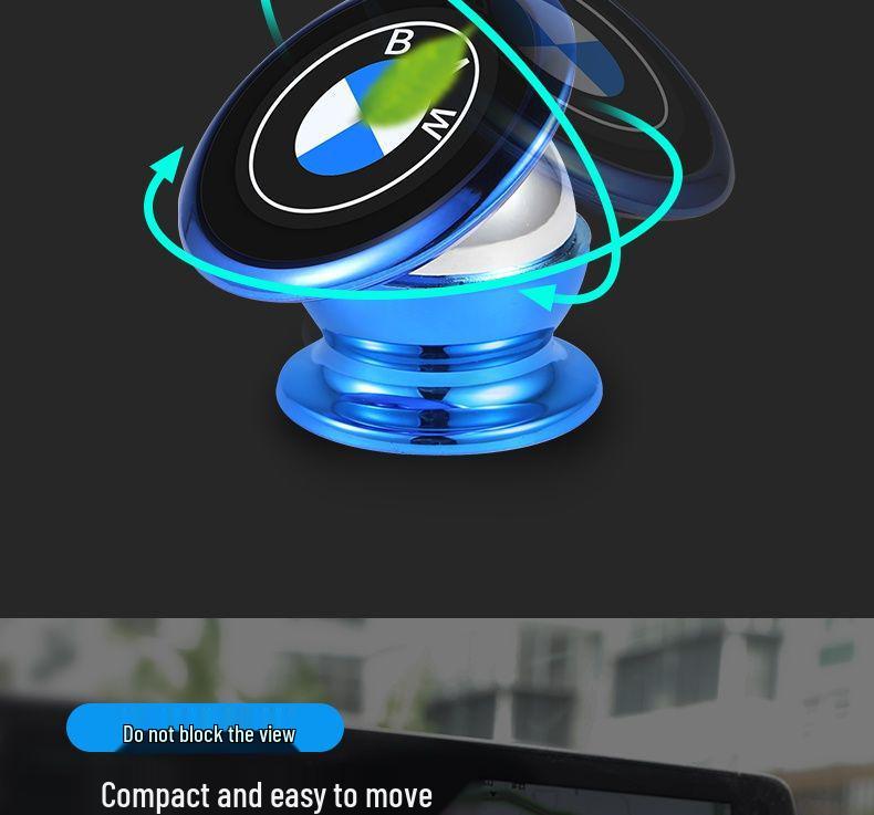 360° Rotating Magnetic Car Phone Holder for Air Vent & Dashboard