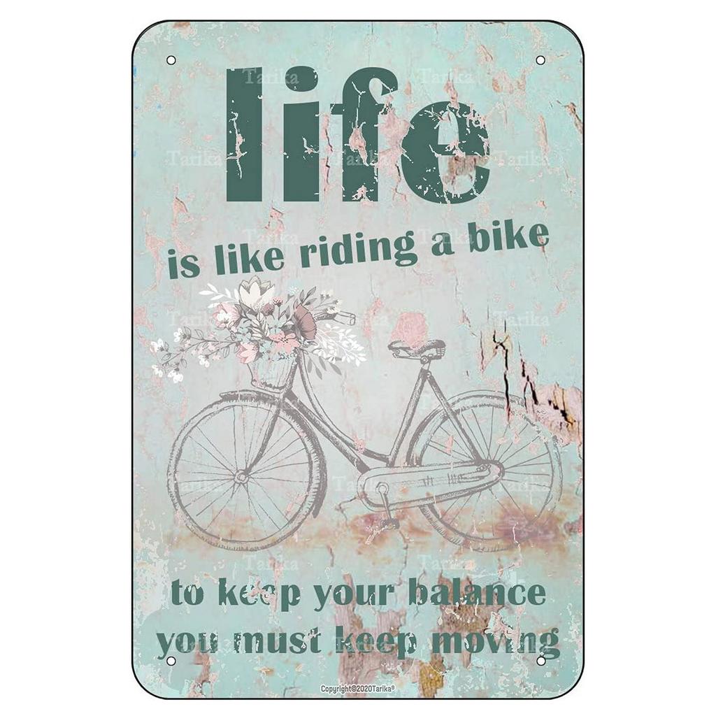Cycling Metal Tin Signs Bike Ride Wall Decoration Plaque Vintage Art Poster Iron Painting for Man Cave Home Cafe Garden Club Bar