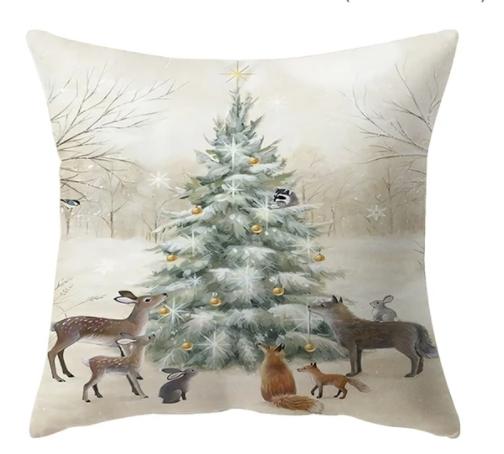 45Cm Christmas Pillowcase Cushion Cover Christmas Decorations For Home Christmas Ornament Gift Happy New Year