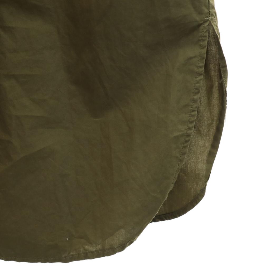 Nano Universe Short Sleeve Shirt Dress F Khaki Women Used