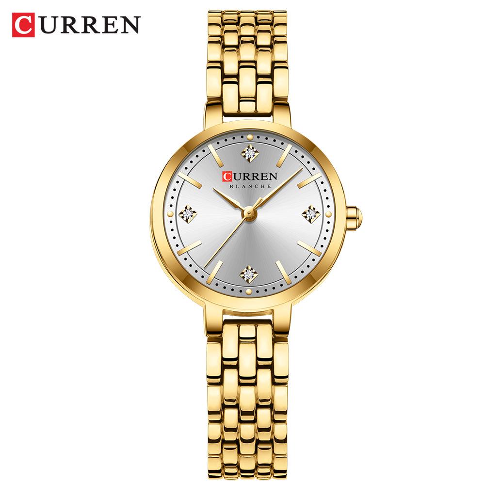 CURREN 9106 Women s Waterproof Quartz Watch with Steel Band