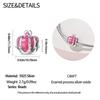 Pink Crown Charm Bead Charms Copper Authentic Bead Charms Compatible With Authentic Charm Bead Charms Bracelets Bead Charms Jewellery Gifts for Wom