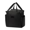 Fabric Zippered Picnic Bag with Large Capacity Compartment and Dual Carry Handles for Outdoor Use