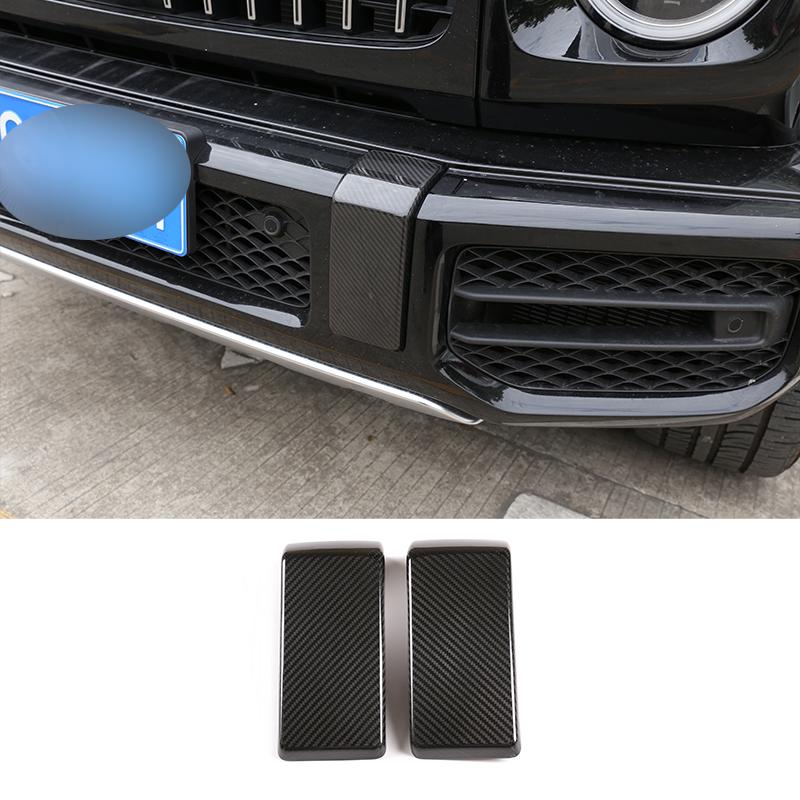 For Mercedes-Benz G-Class 2019-2020 Interior Exterior Decoration Accessories W463 G350 G500 Real Carbon Fiber Protection Sticker
