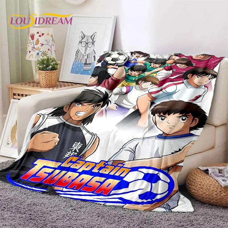 Cartoon Captain Tsubasa Football Soft Flannel Blanket for Beds Bedroom Sofa Picnic,Throw Blanket for Cover Outdoor Leisure Gift