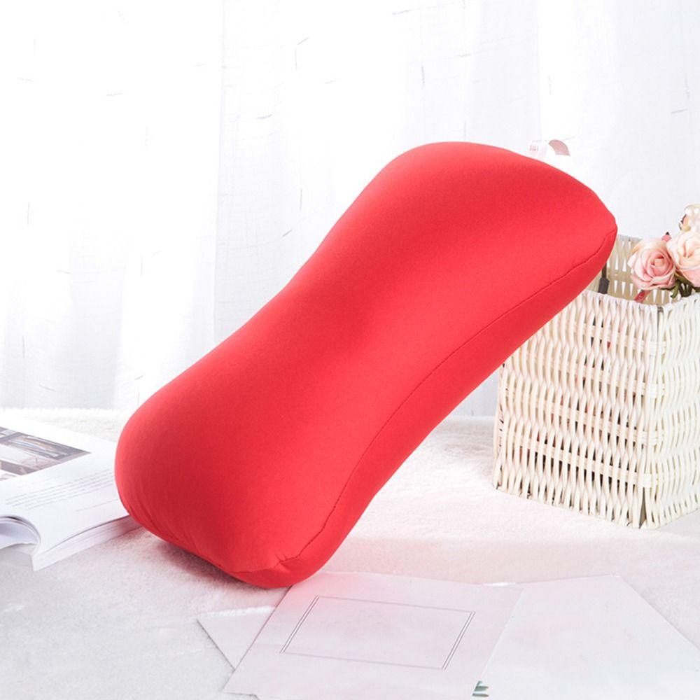 New Mini Microbead Bolster Pillow Foam Particle Comfortable Bone Pillow Neck Support Pillow Travel Use