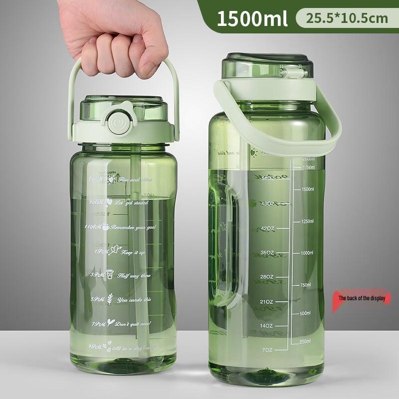 Sporty Dual-Spout High-Capacity Water Bottle (3-Pack)