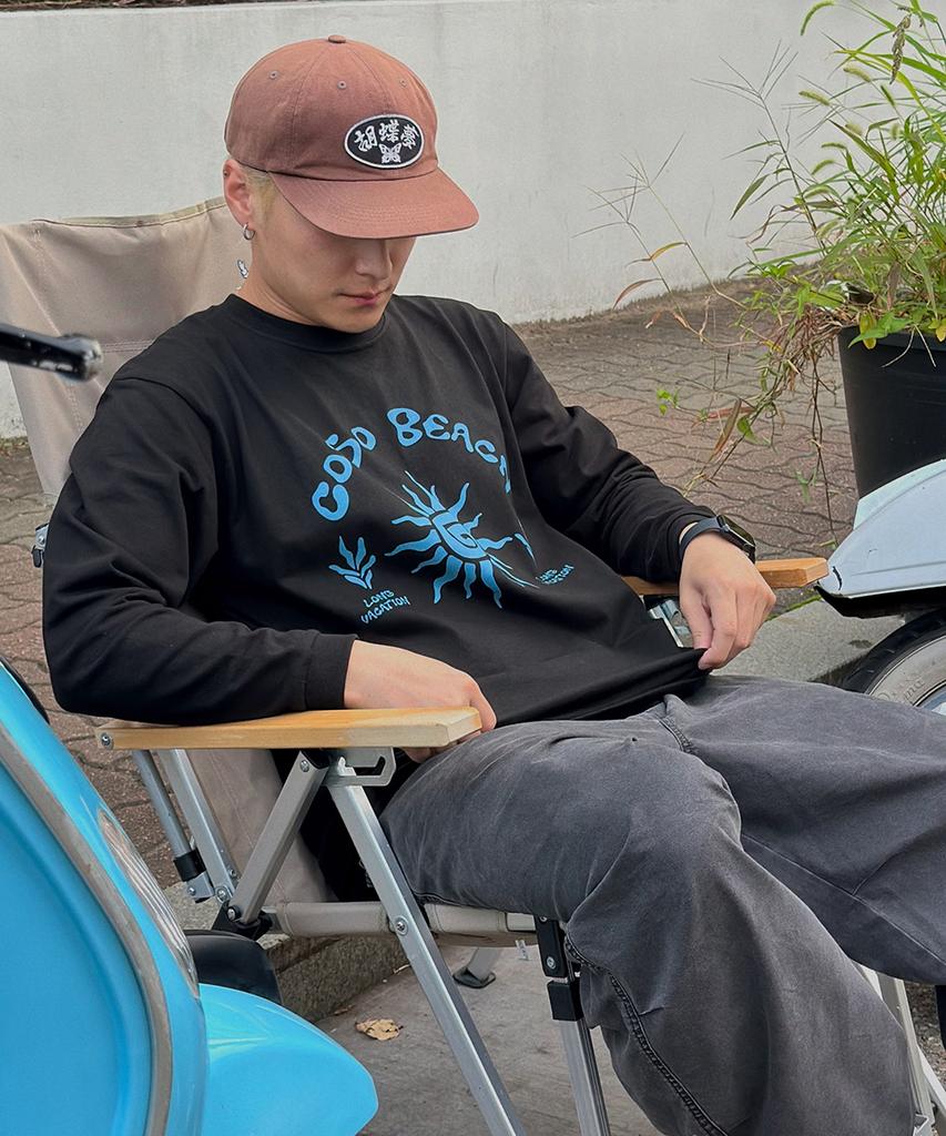 Koso Beach Artwork Long Sleeve (Black)
