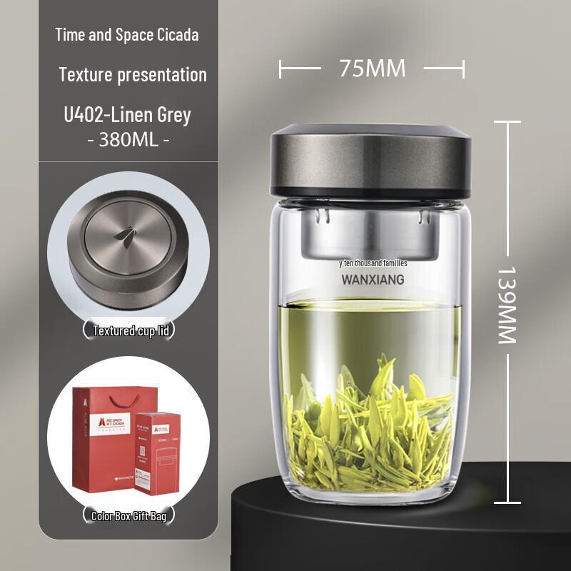 WANXIANG Portable Heat-Resistant Glass Cup