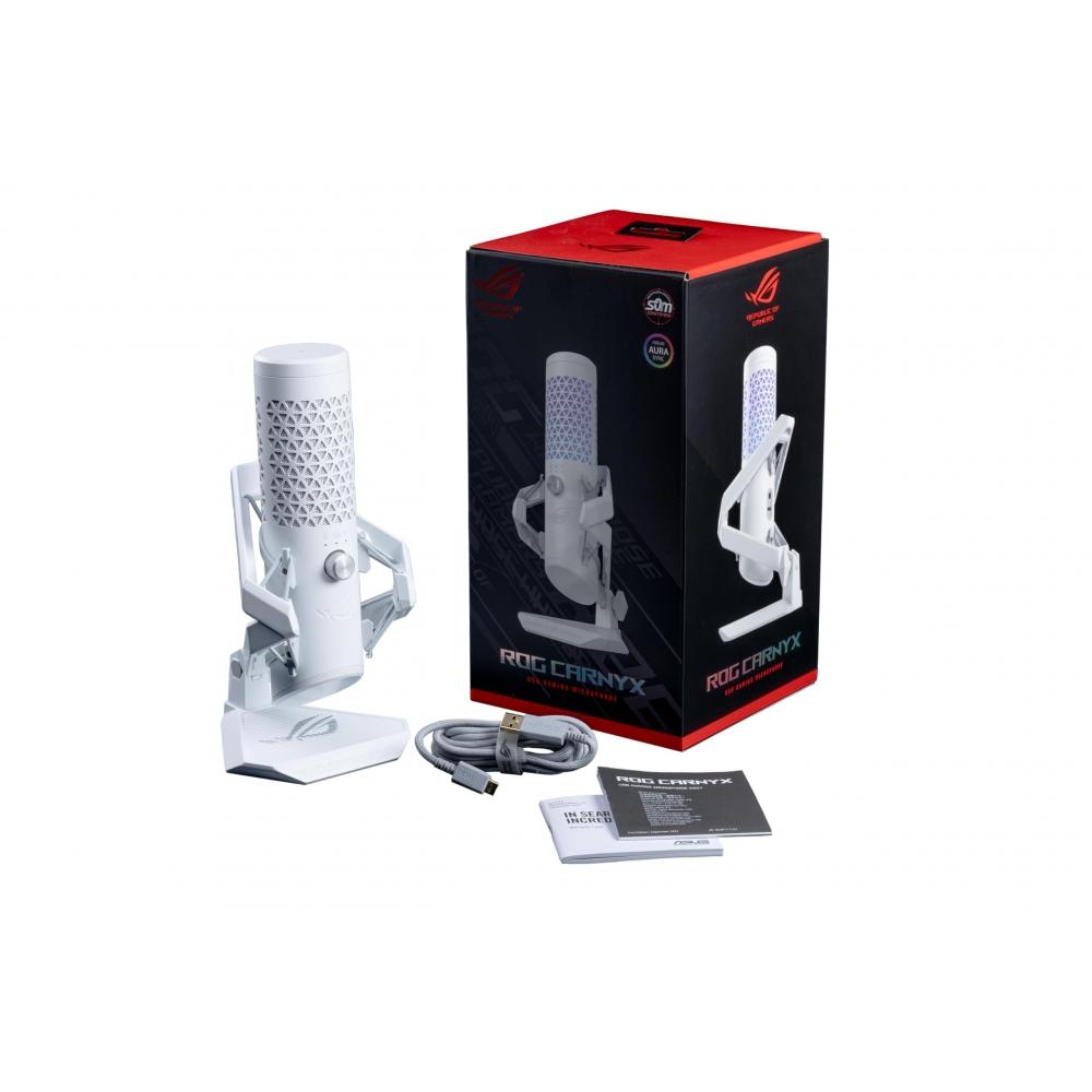 Asus Professional Specification Cardioid Condenser Gaming Microphone C501 ROG CARNYXWHT Domestic Authorized Distributor Product