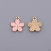 10 Colorful Flower Charm Pendants for Jewelry Making crafts Small Bulk Charms Necklace Bracelet