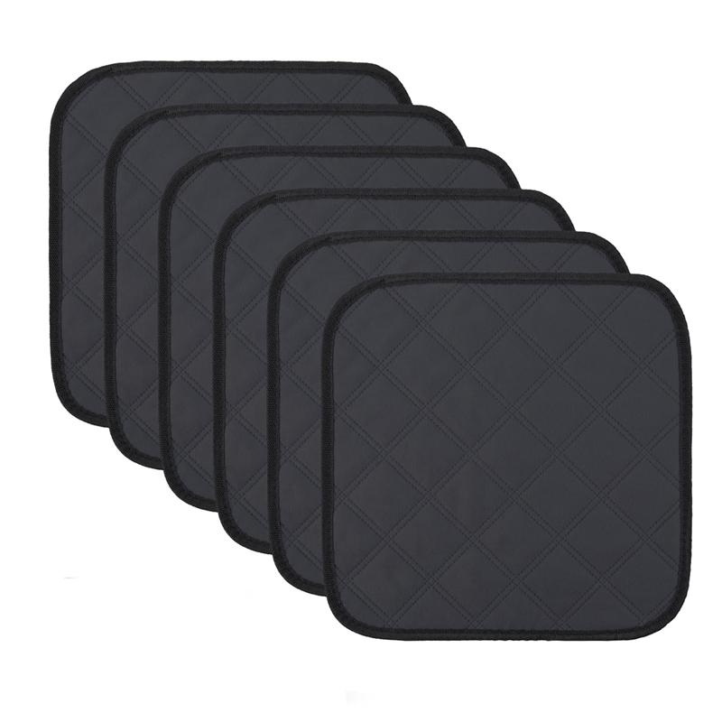 

6 Pcs Pig Cage Liners Washable Guinea Pig Bedding Reusable Super Absorbent Waterproof Small Animal Mats темно-сірий