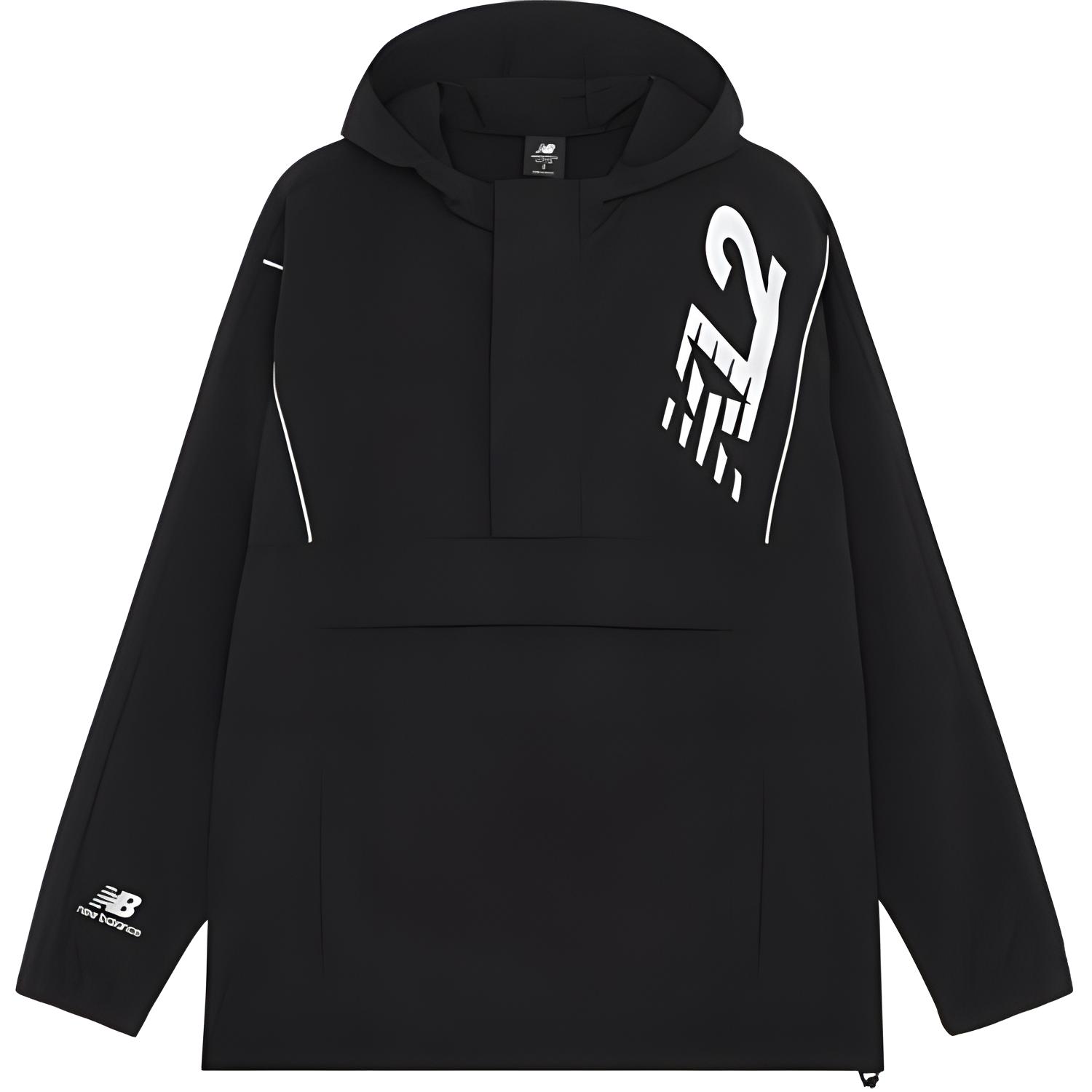New Balance Jackets Men s Black Hooded Moderate Other MJ13580-BK M