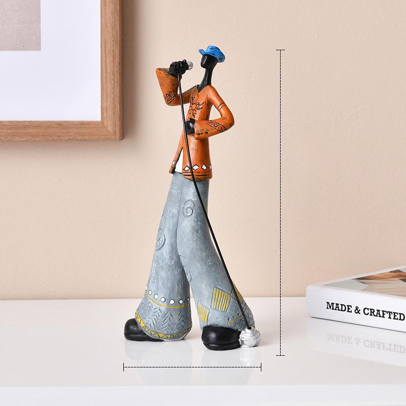 Creative Retro Band Art Ornaments Music Characters Living Room Bookshelf TV Cabinet Wine Cabinet Light Luxury Decoration Decoration Decoration