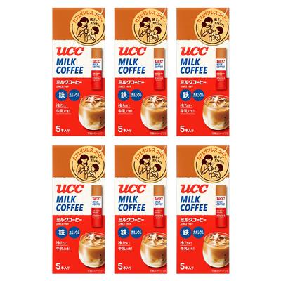 Milk Coffee Sticks 5P X 6 Packs Calcium [Caffeine-Free] [Iron & Fortified]