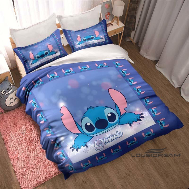 

Pink Bow & Angel Print Cartoon 3-Piece Bedding Set — Includes 1 Duvet Cover and 2 Pillowcases — Holiday Gift 135X200cm