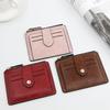 Vintage Small Men's Credit ID Card Holder Wallet Male Slim Leather Wallet with Coin Pocket Brand Purse for Men Women