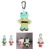 Cute Kimono Smiling Big Eyes Frog Plush Toy Keychain Pendant For Bag Charm And Gift