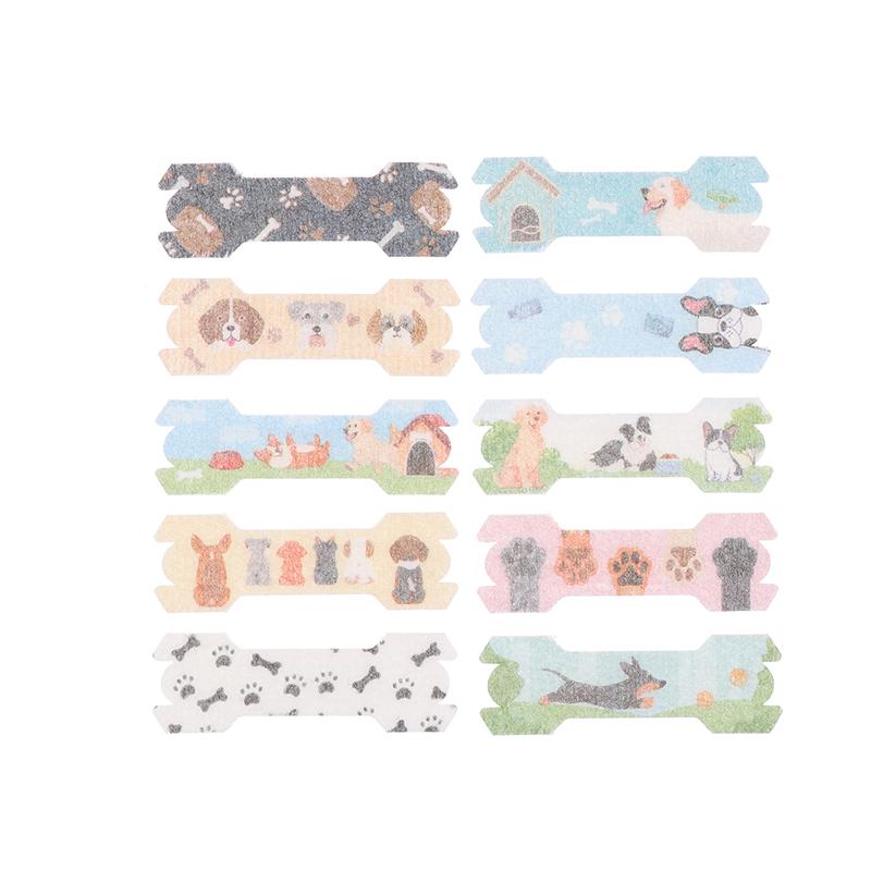 10Pcs Kids Anti-Snore Nose Strips Colorful Breathing Aid For Boys & Girls Hypoallergenic Nasal Tape Fun Animal Prints For Better