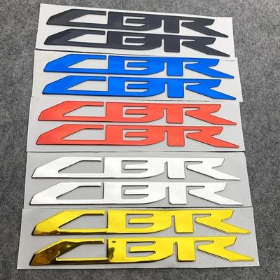 Motorcycle 3D Applique Emblem Badge Decals Soft Plastic Raised Tank Wheel Tank Stickers for Honda CBR100ORR CBR 10OORR 20O8-2017