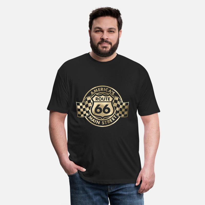 0415 Route 66 America Gift t shirt The Mother Road US highway Graphic clothes 100 cotton printed Tee All size Tops S6XL S