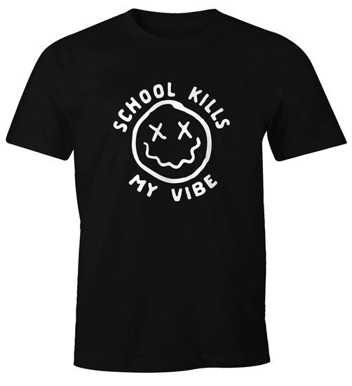 

Футболка унисекс School Kills My Vibe Emoji Fun Moonworks