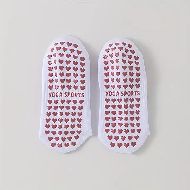 1 Pair Women'S Embroidered Prima Socks - Non-Slip Yoga & Pilates Socks Comfort Fit for All-Season Indoor Workouts