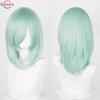 40cm Medium Basic Anime Cosplay Wig Bang Blond  Black White Red Pink Green Brown Gold Blue Heat Resistant Synthetic Hair Wigs