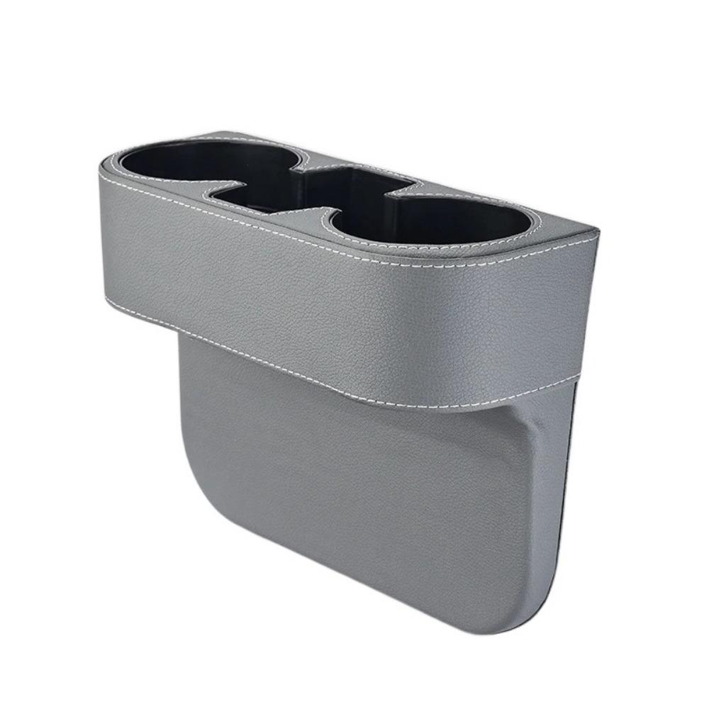 PU Leather Seat Gap Organizer Tray Multifunctional Gap Filler Storage Box  Auto Interior