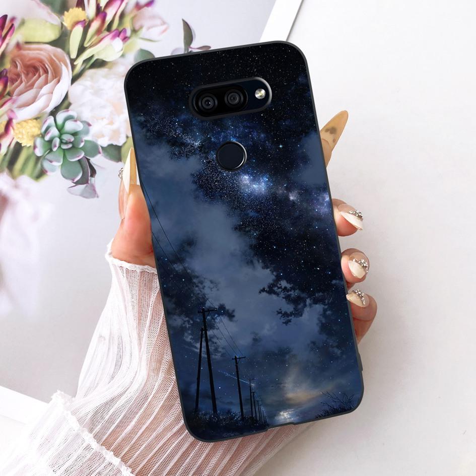 Para LG K40s 2019 Funda Nueva Moda Flor Mariposa Silicona Suave Mate Cubierta Para LG K40s K 40s Funda en LGK40s Paracho Protector
