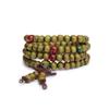 6mm Natural Sandalwood Buddhist Buddha Meditation Wood Prayer Bead Mala Bracelet Bangles Women Men Jewelry 108 Beads Bijoux