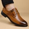 Men Business Dress Shoes Black Brown Leather Lace Up Oxfords Shoes Comfortable WEdding Party Shoes Formal Office Work Footwear