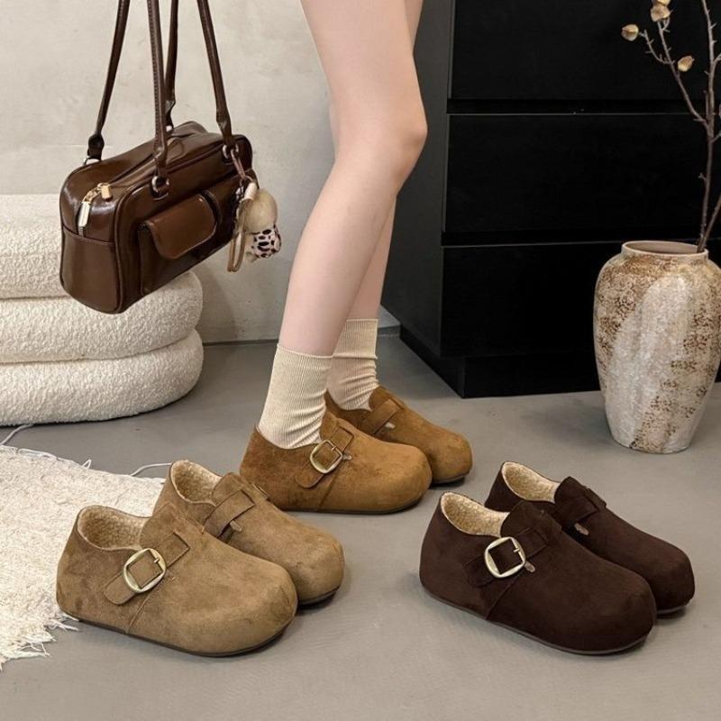 All-inclusive Thick-soled Women's Shoes, New Autumn and Winter Shoes, Fleece Cotton Shoes