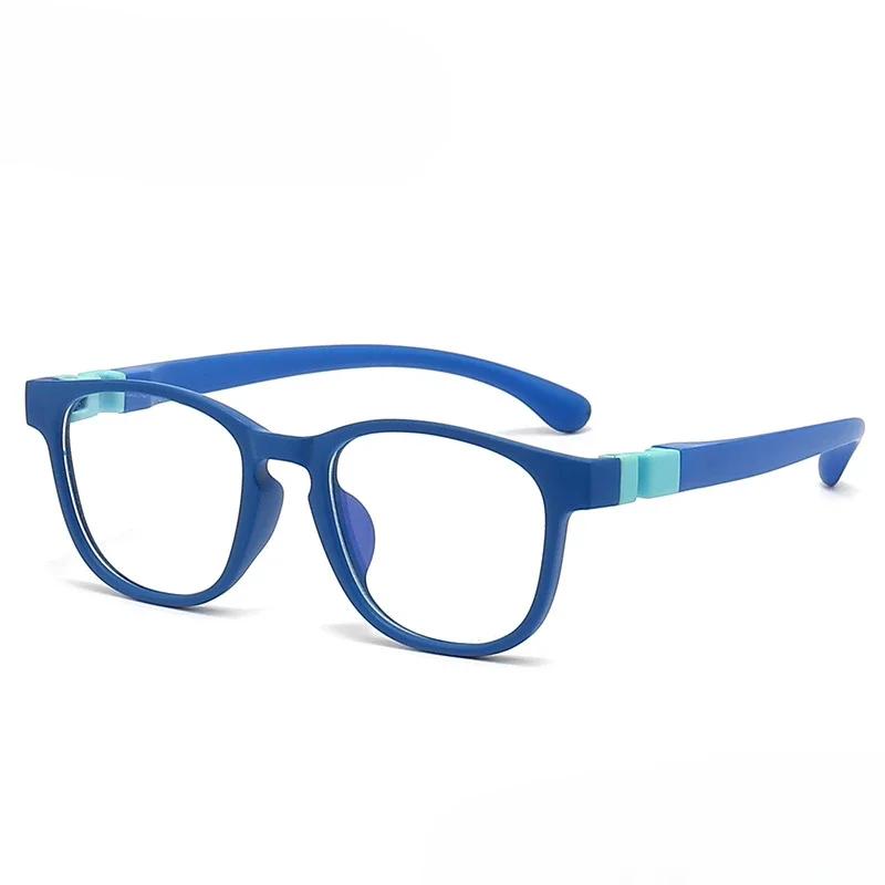 Kids Anti-Blue Light Glasses Removable Silicone Children Boys Girls Computer Eyeglasses Ultra Light Frame Eye Protection Eyewear