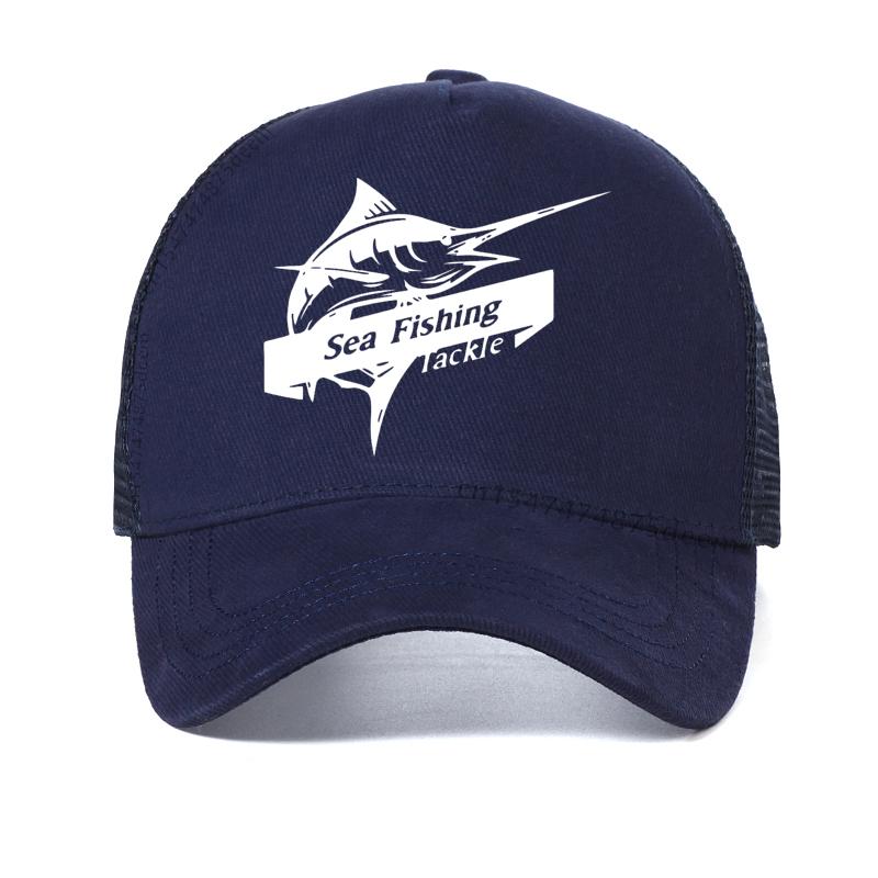 Fashion Men's Sea Fishing hat summer Breathable Casual Baseball Cap 3D Fish Print Hip hop hats men outdoors fishing Luya caps